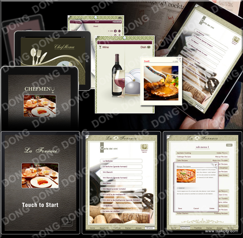 Ipad restaurant menu